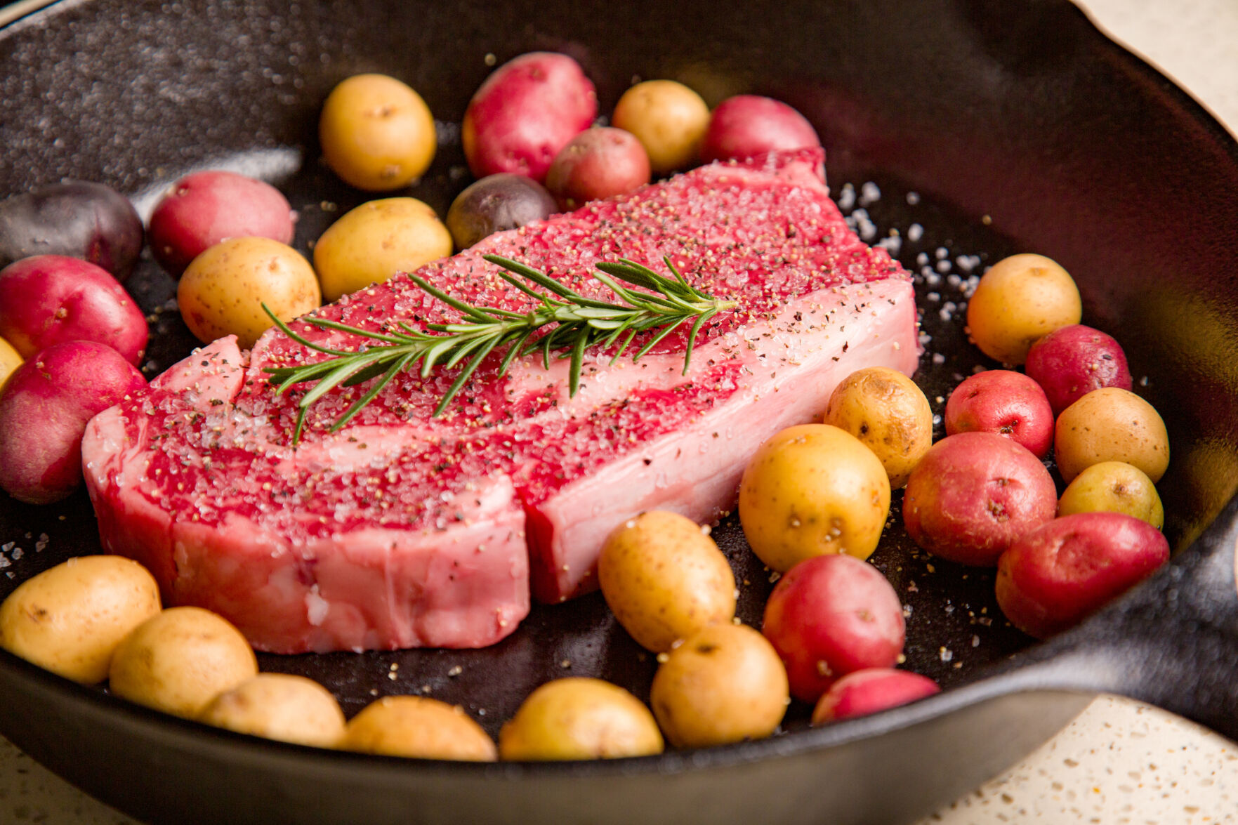 A cast-iron skillet is incredibly versatile, and gives a great sear.